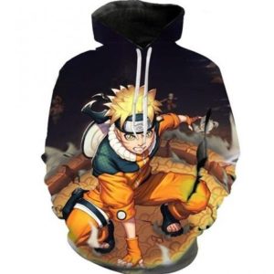 Ninja Kid Naruto Dope 3D Printed Hoodie
