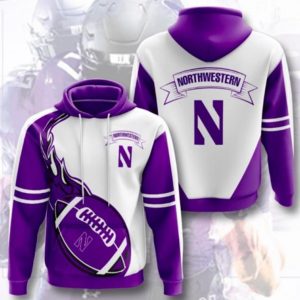 Northwestern Purple Hoodie 3D