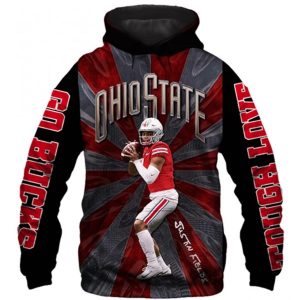 Ohio State Buckeyes Nfl Justin Fields Hoodie 3D