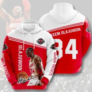 Olajuwon 84 Houston Rockets Hoodie 3D