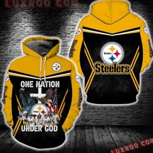 One Nation Under God Pittsburgh Steelers New 3D Hoodie