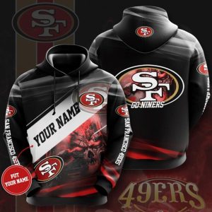 Personalized Name San Francisco 49ers Go Niners Skull Hoodie 3D