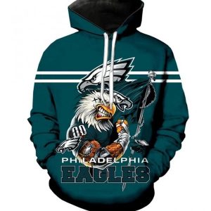 Philadelphia Eagles 3D Hoodie