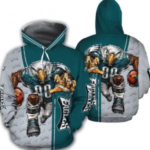 Philadelphia Eagles Football Team 3d Hoodie