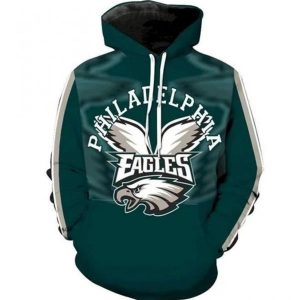 Philadelphia Eagles Nfl Big Team Logo Gift For Fan 3D Hoodie