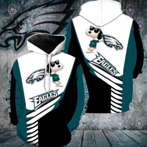 Philadelphia Eagles Snoopy 3D Hoodie