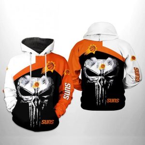 Phoenix Suns NBA Skull Punisher Team 3D Printed Hoodie
