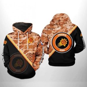 Phoenix Suns NBA US Camo Team 3D Printed Hoodie