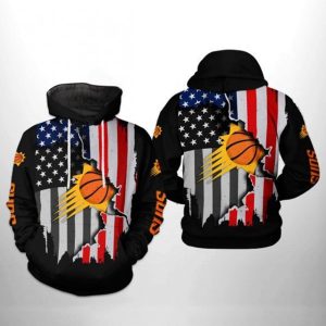 Phoenix Suns NBA US Flag Team 3D Hoodie