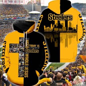 Pittsburgh Steelers Cross New Full All Over Print 3d Hoodie