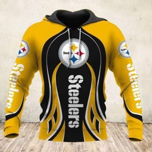 Pittsburgh Steelers Cross Nfl All Hoodie 3D
