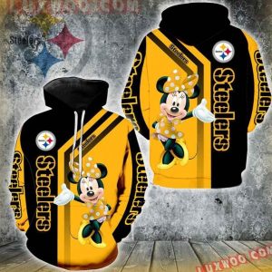 Pittsburgh Steelers Minnie Mouse New Full All Over Print Hoodie 3D