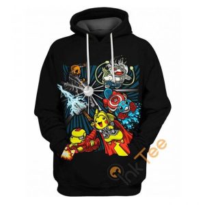 Pokemon Avengers Amazon Best Selling Hoodie 3D