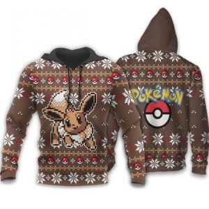 Pokemon Custom Eevee Xmas Gift Hoodie 3D