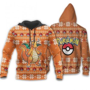 Pokemon Dragonite Custom Xmas Gift Hoode 3d