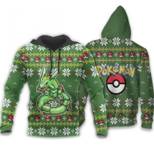 Pokemon Rayquaza Custom Xmas Gift Hoodie 3D