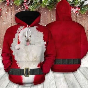 Poodle Christmas Funny Unisex 3D Hoodie