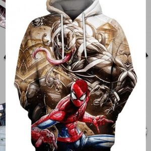 Powerful Spider Vs Monster Venom 3D Hoodie