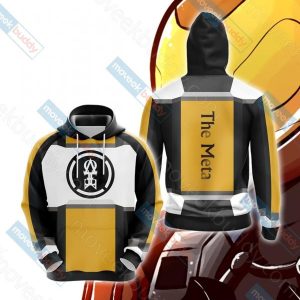 Red vs Blue  Meta Symbol Unisex 3D Hoodie