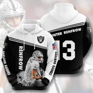 Renfrow 13 Black Hoodie 3D