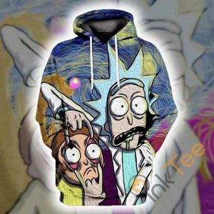 Rick And Morty Van Gogh Hoodie 3d