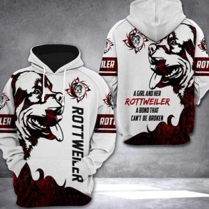 Rottweiler Dog 3D All Print Hoodie