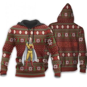 Saitama One Punch Man Anime Xmas Gift Custom Clothes Hoodie 3D