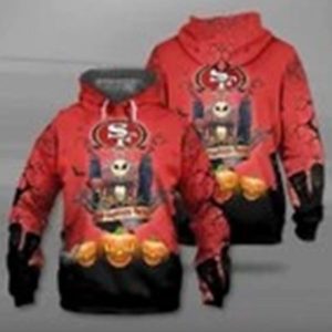 San Francisco 49ers Jack Skellington 3d Hoodie