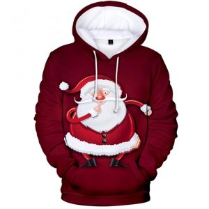 Santa Red Amazing 3D Printed Sublimation Hoodie Christmas