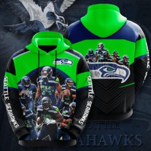 Seattle Seahawks Team Hoodie 3D