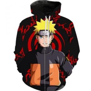 Shippuden Naruto Uzumaki 3D Printed Hoodie