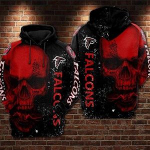 Skull Atlanta Falcons Hoodie 3D