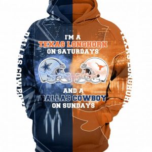 Sport I Am An Ohio State Buckeyes On Saturdays And An Atlanta Falcons On Sundays 3D Hoodie