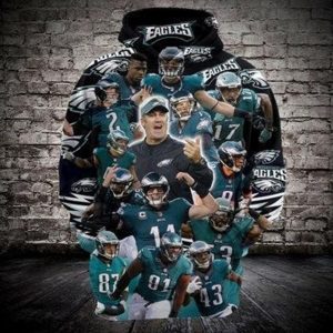 Sport Philadelphia Eagles Awesome 3D Hoodie Team
