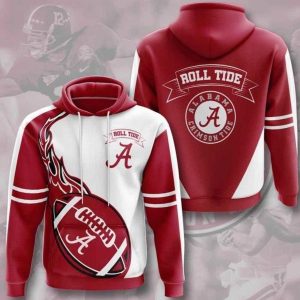 Sports American Football Ncaaf Alabama Crimson Tide Usa 71 Hoodie 3D