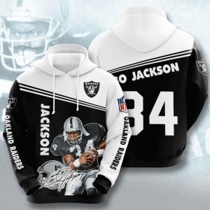 Sports American Football Nfl Las Vegas Raiders Bo Jackson Usa Hoodie 3D