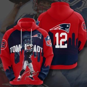 Sports American Football Nfl New England Patriots Tom Brady Usa 1247 Hoodie 3D
