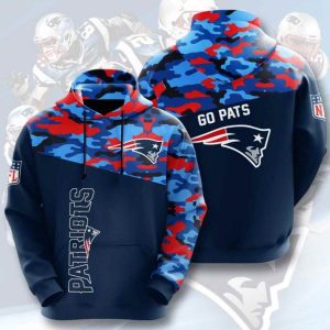 Sports American Football Nfl New England Patriots Usa 228 Hoodie 3D