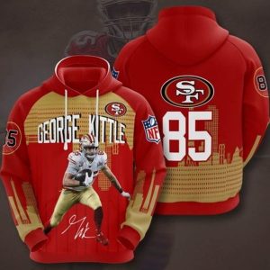 Sports American Football Nfl San Francisco 49ers George Kittle Usa 1027 Hoodie 3D