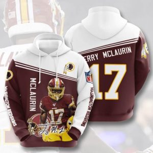 Sports American Football Nfl Washington Redskins Terry Mclaurin Usa 925 Hoodie 3D