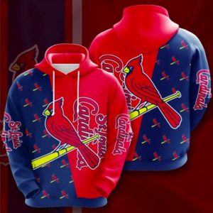 Stlouis Cardinals Red Hoodie 3D
