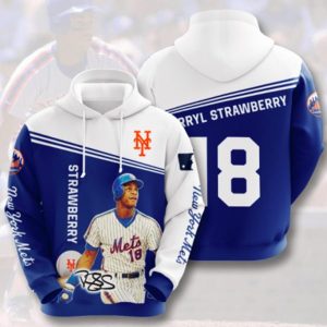 Strawberry 18 New York Mets Hoodie 3D