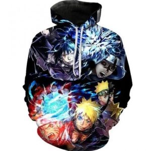 Super Cool Naruto Anime 3D Printed Hoodie