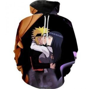 Sweet Ninja Couple Naruto  Hinata 3D Printed Hoodie