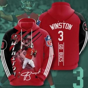 Tampa Bay Buccaneers Jameis Winston Go Bucs 3d All Over Print Hoodie
