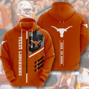Taxas Longhorns Hook Em Horns Hoodie 3D