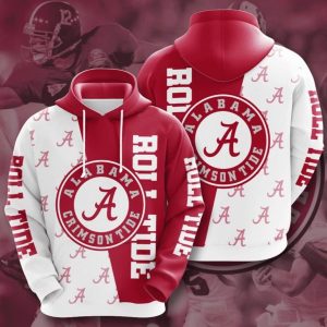 Team Alabama Crimson Tide 3d Hoodie