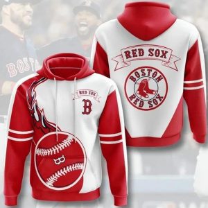 Team Boston Red Sox 3d Hoodie