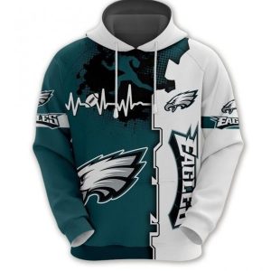 Team Football NFL Philadelphia Eagles 3d Hoodie