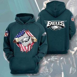 Team Football Philadelphia Eagles Hoodie 3D